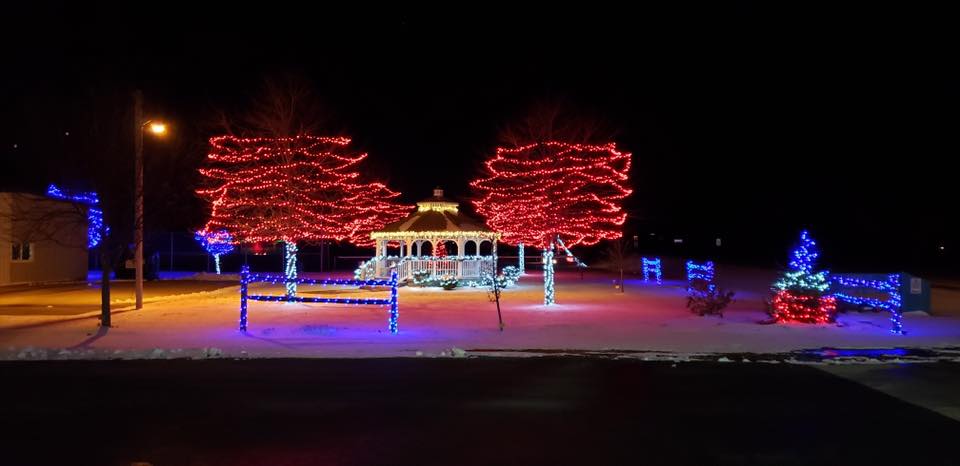 Lights at the Vanlue Park