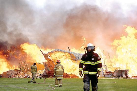 BR Pallet Yard FIre
